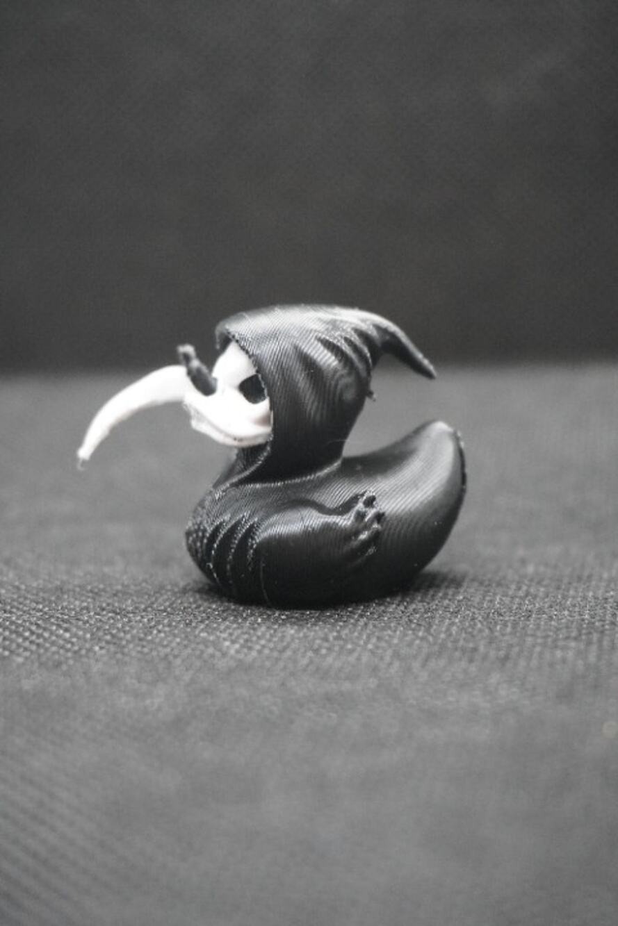 3D Printed Skull Duck Articulated Toy
